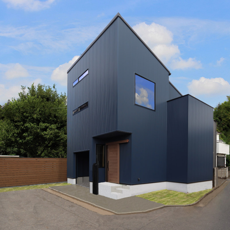 暮らし快適アイデア満載のスタイリッシュモダンの無垢の家