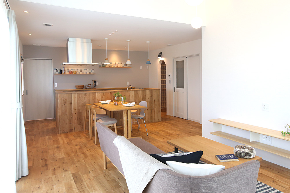 暮らし快適で可愛らしい北欧ナチュラルなデザイン平屋の家