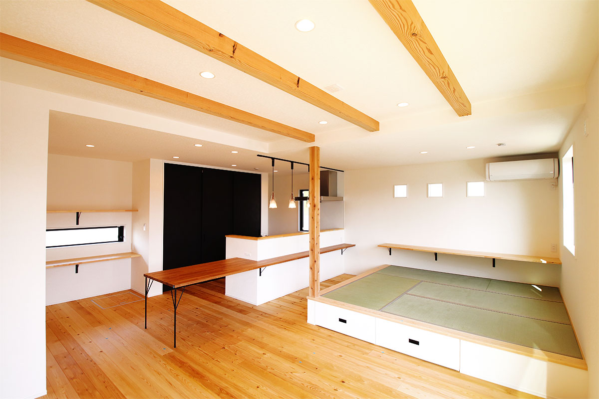 家族団欒を叶える高気密高断熱の無垢の家