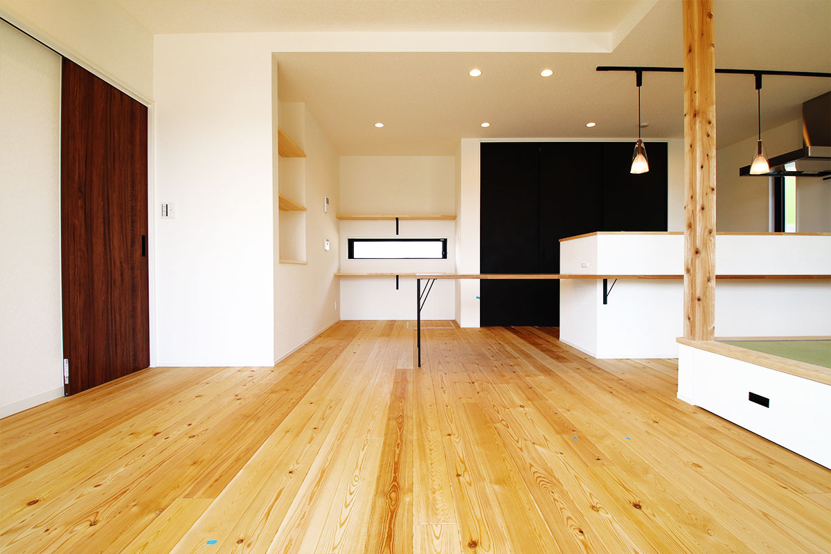 家族団欒を叶える高気密高断熱の無垢の家