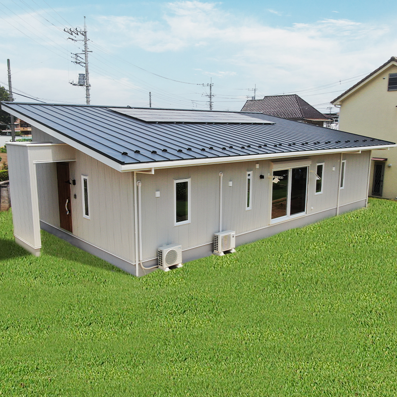 太陽光発電とオール電化で年中快適な北欧スタイルの平屋住宅