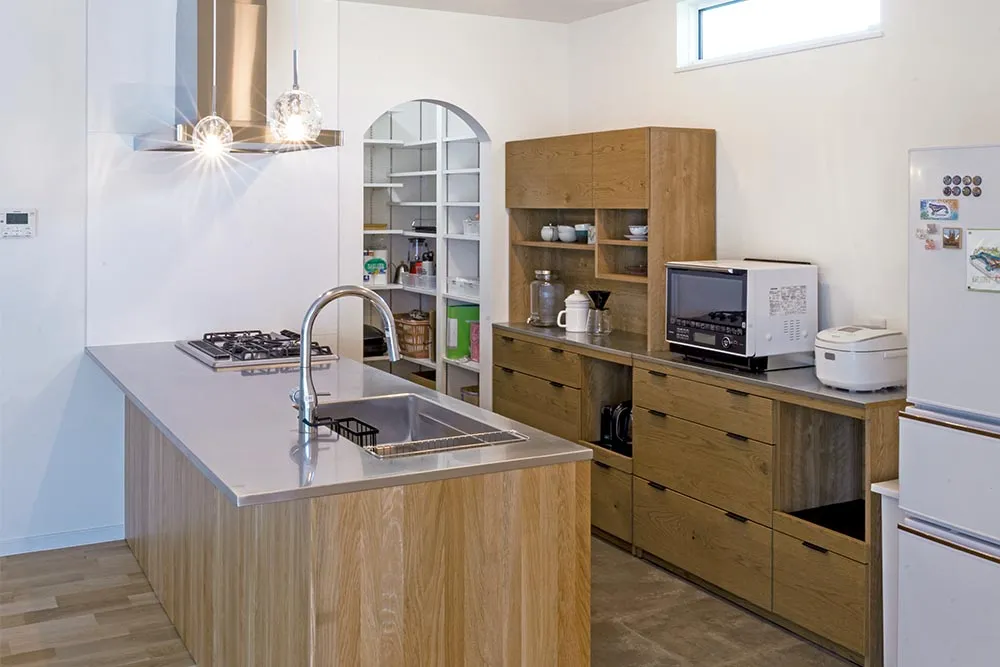 リビングの大空間を愉しむ。すっきり暮らす平屋住宅