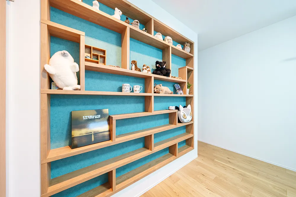 アクアリウムを楽しむ子育て世代のセミオーダー住宅