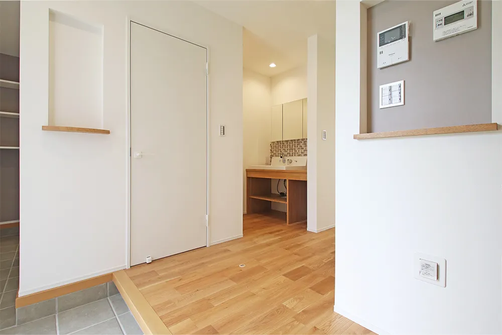 二つの回遊動線で家事効率抜群の家