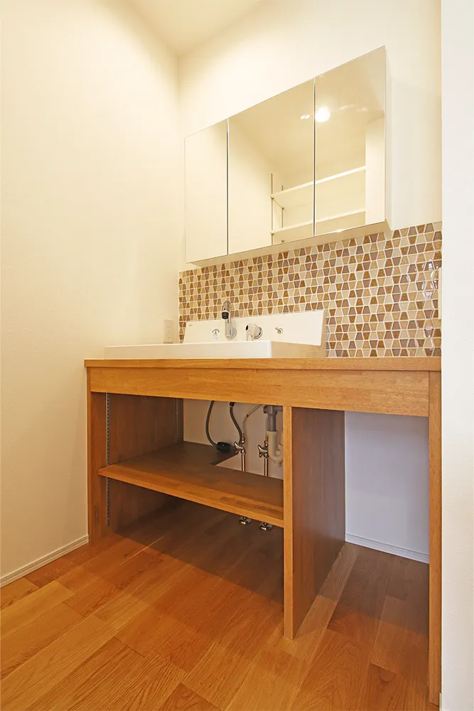 二つの回遊動線で家事効率抜群の家