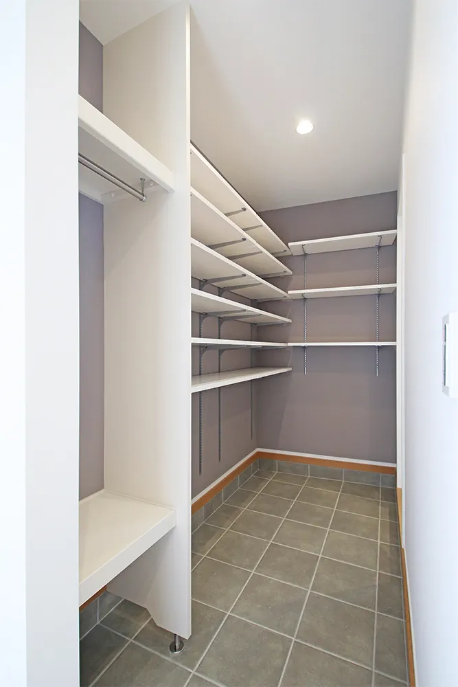 二つの回遊動線で家事効率抜群の家