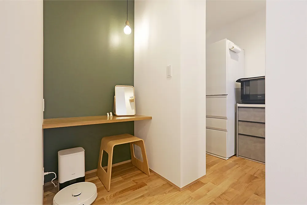 開放的な吹抜けリビングで猫と快適に暮らす家